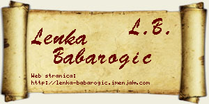 Lenka Babarogić vizit kartica